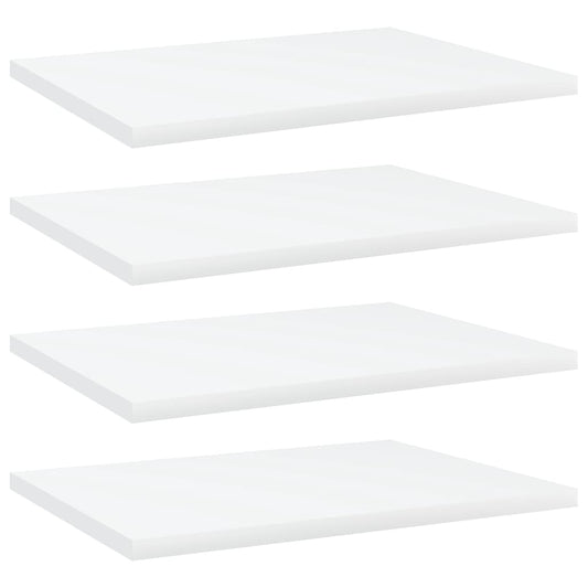 Wandschappen 4 st 40x30x1,5 cm bewerkt hout wit is nu te koop bij PeponiXL, paradijselijk wonen!