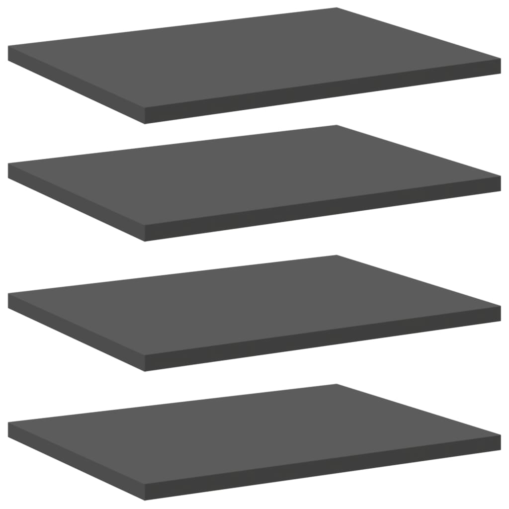 Wandschappen 4 st 40x30x1,5 cm spaanplaat grijs is nu te koop bij PeponiXL, paradijselijk wonen!