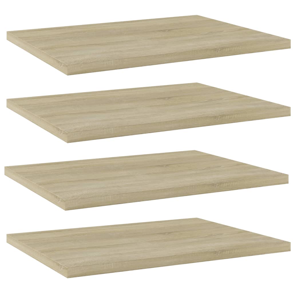 Wandschappen 4 st 40x30x1,5 cm bewerkt hout sonoma eikenkleurig is nu te koop bij PeponiXL, paradijselijk wonen!