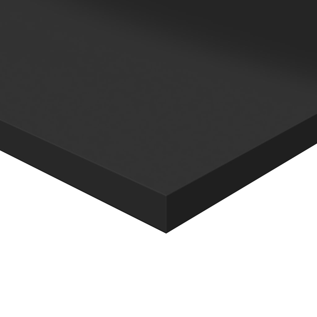 Wandschappen 4 st 40x30x1,5 cm spaanplaat hoogglans zwart is nu te koop bij PeponiXL, paradijselijk wonen!