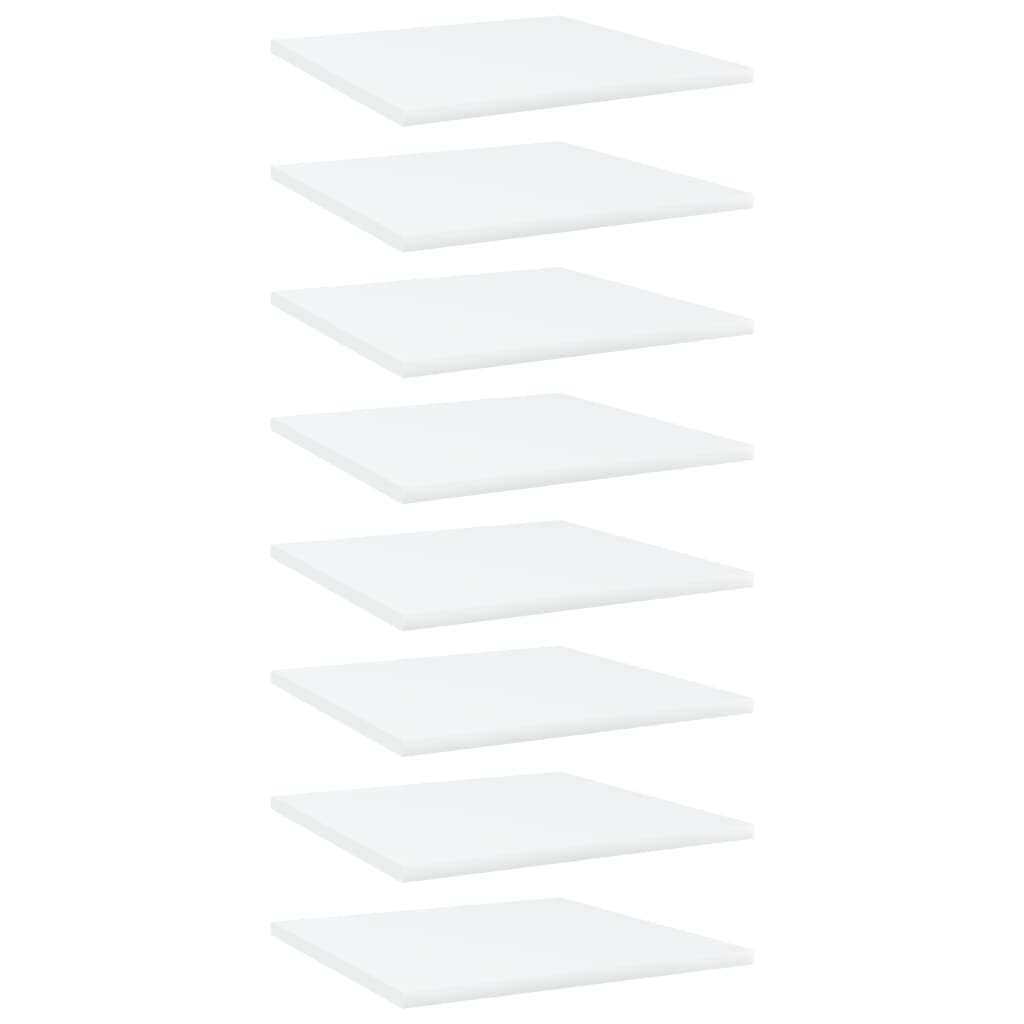 Wandschappen 8 st 40x40x1,5 cm spaanplaat wit is nu te koop bij PeponiXL, paradijselijk wonen!