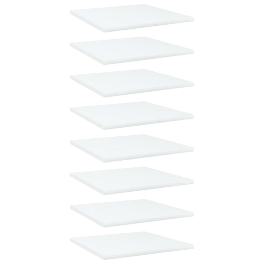 Wandschappen 8 st 40x40x1,5 cm spaanplaat wit is nu te koop bij PeponiXL, paradijselijk wonen!