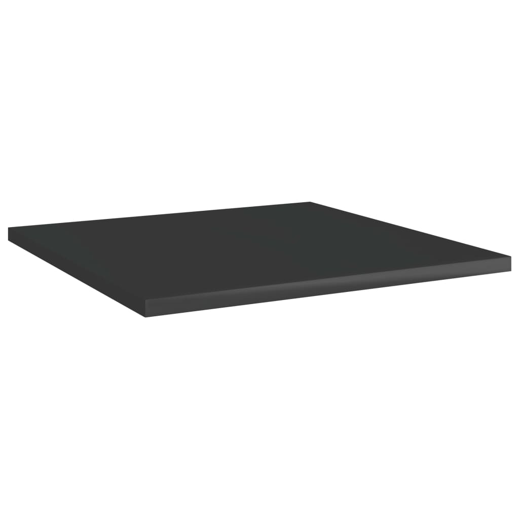 Wandschappen 4 st 40x40x1,5 cm spaanplaat hoogglans zwart is nu te koop bij PeponiXL, paradijselijk wonen!