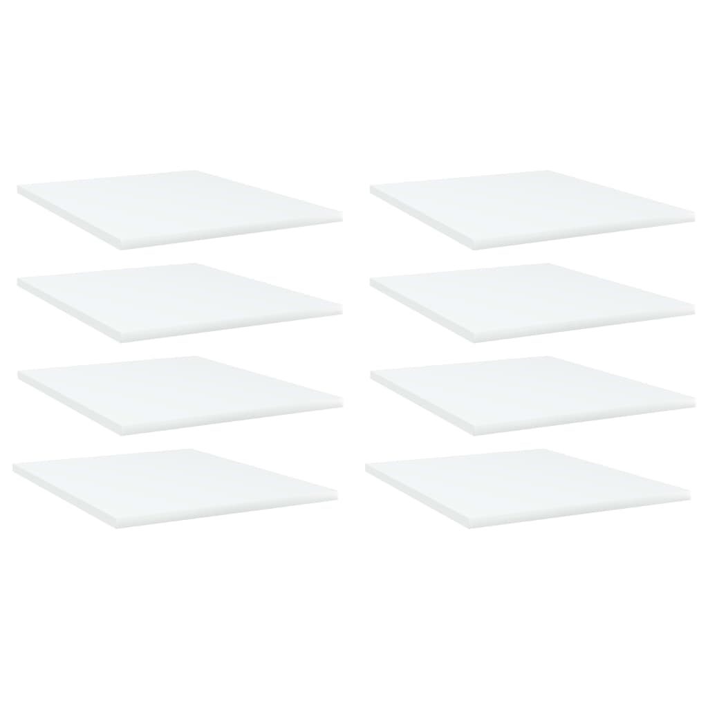 Wandschappen 8 st 40x50x1,5 cm spaanplaat wit is nu te koop bij PeponiXL, paradijselijk wonen!