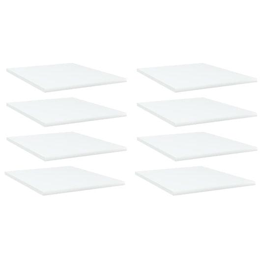 Wandschappen 8 st 40x50x1,5 cm spaanplaat wit is nu te koop bij PeponiXL, paradijselijk wonen!