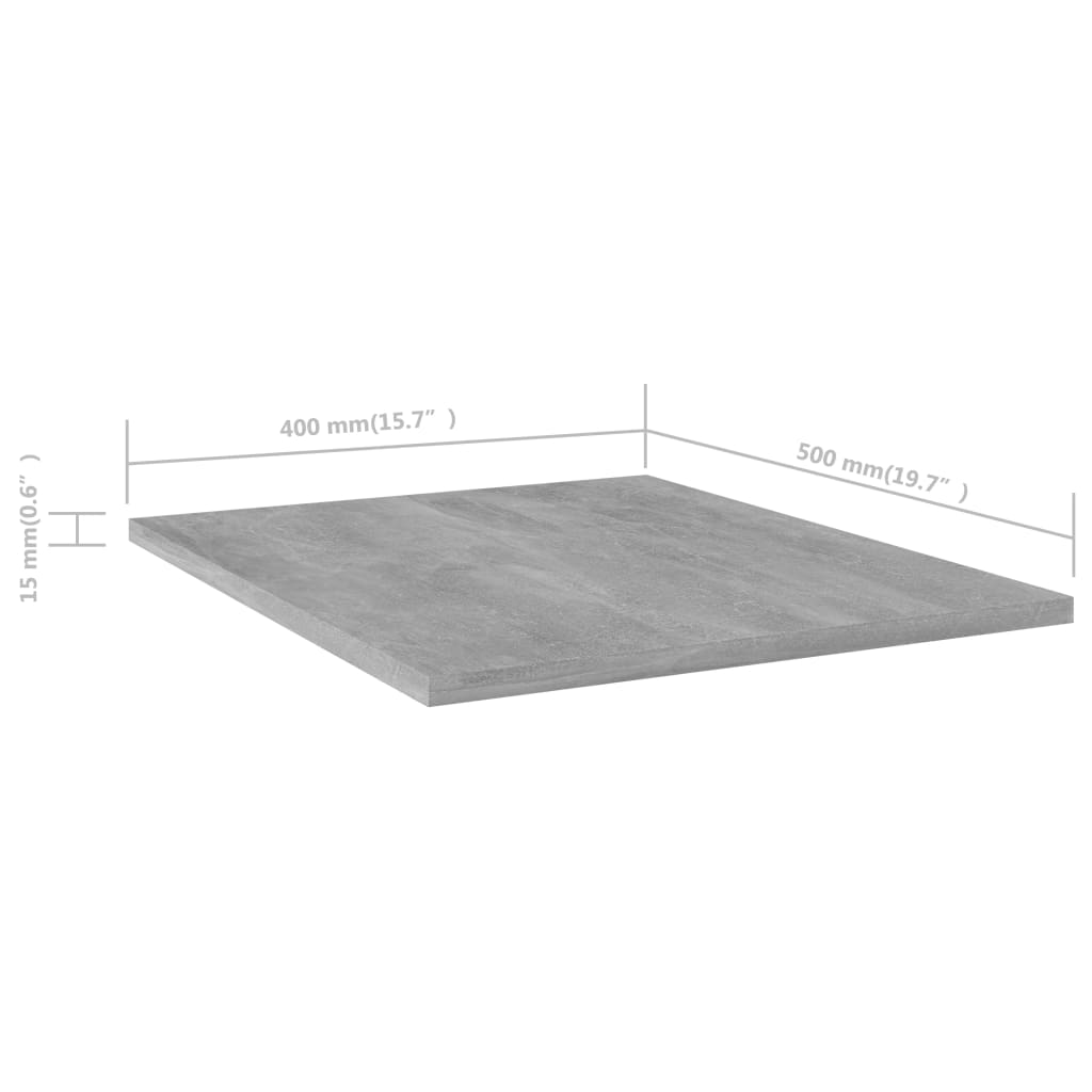 Wandschappen 4 st 40x50x1,5 cm bewerkt hout betongrijs is nu te koop bij PeponiXL, paradijselijk wonen!