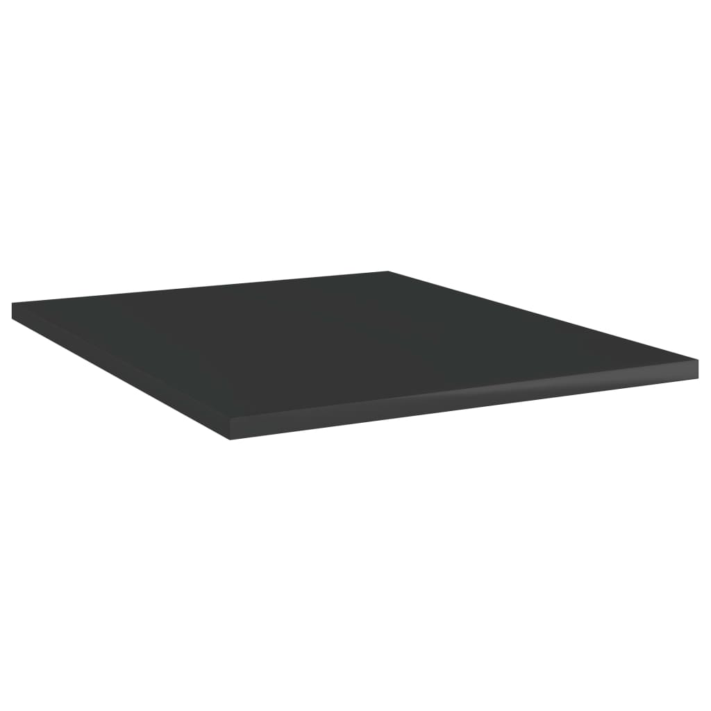 Wandschappen 4 st 40x50x1,5 cm spaanplaat hoogglans zwart is nu te koop bij PeponiXL, paradijselijk wonen!