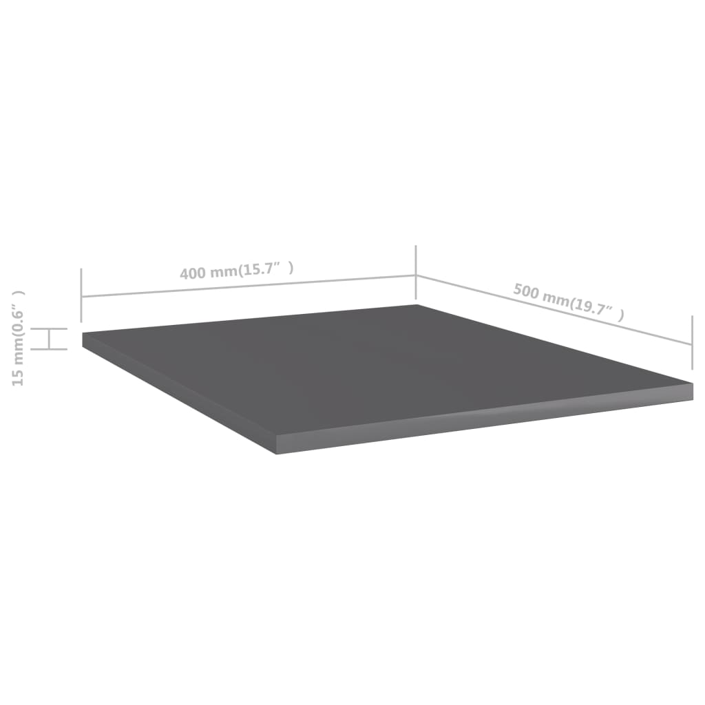Wandschappen 8 st 40x50x1,5 cm bewerkt hout hoogglans grijs is nu te koop bij PeponiXL, paradijselijk wonen!