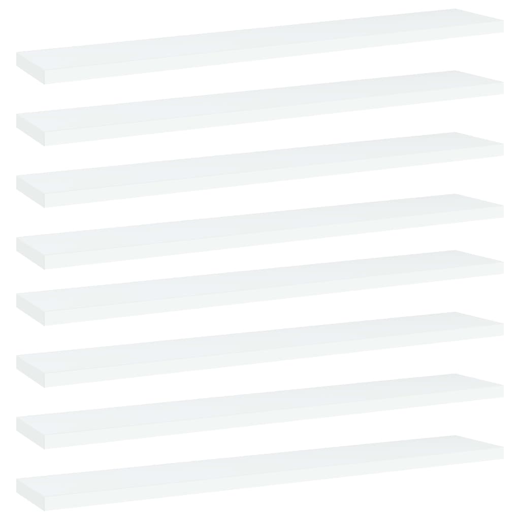 Wandschappen 8 st 60x10x1,5 cm spaanplaat wit is nu te koop bij PeponiXL, paradijselijk wonen!