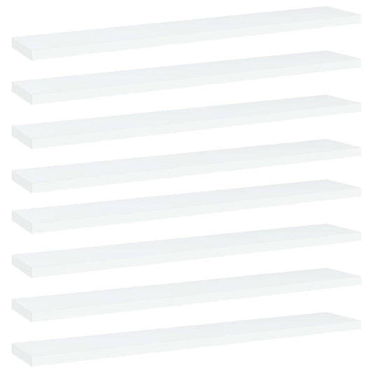 Wandschappen 8 st 60x10x1,5 cm spaanplaat wit is nu te koop bij PeponiXL, paradijselijk wonen!