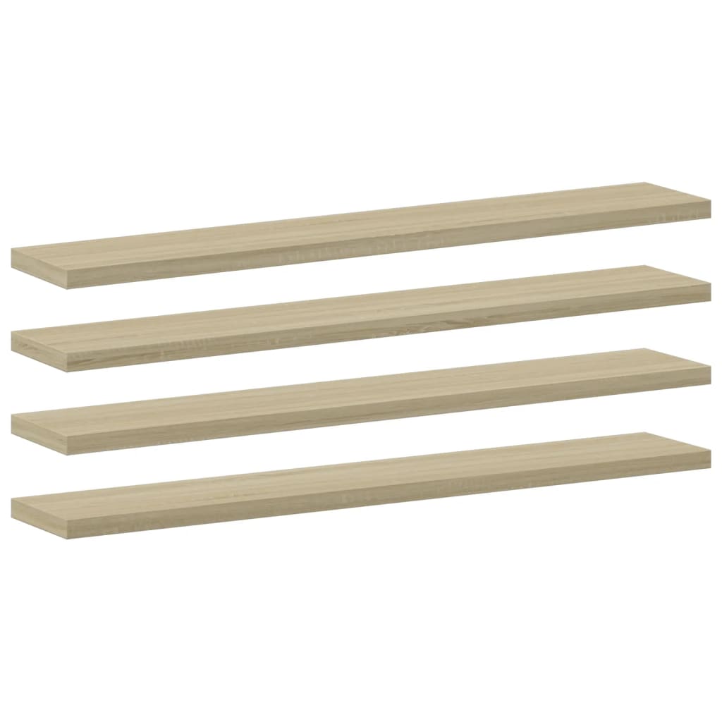 Wandschappen 8 st 60x10x1,5 cm spaanplaat sonoma eikenkleurig is nu te koop bij PeponiXL, paradijselijk wonen!