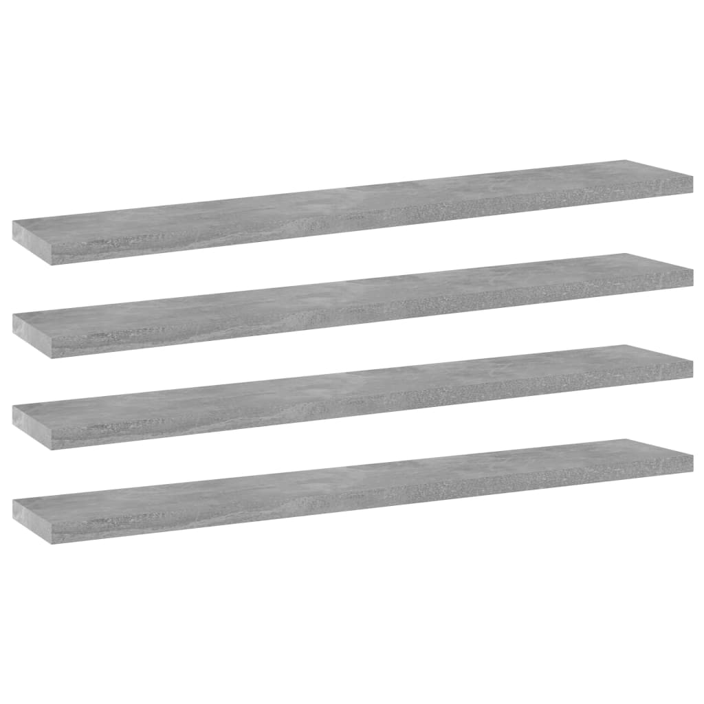 Wandschappen 4 st 60x10x1,5 cm bewerkt hout betongrijs is nu te koop bij PeponiXL, paradijselijk wonen!