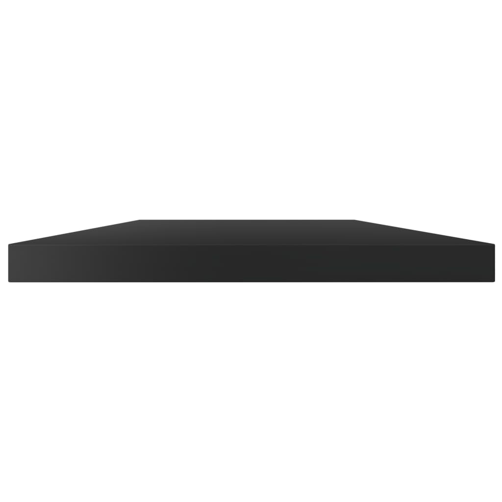Wandschappen 4 st 60x10x1,5 cm spaanplaat hoogglans zwart is nu te koop bij PeponiXL, paradijselijk wonen!