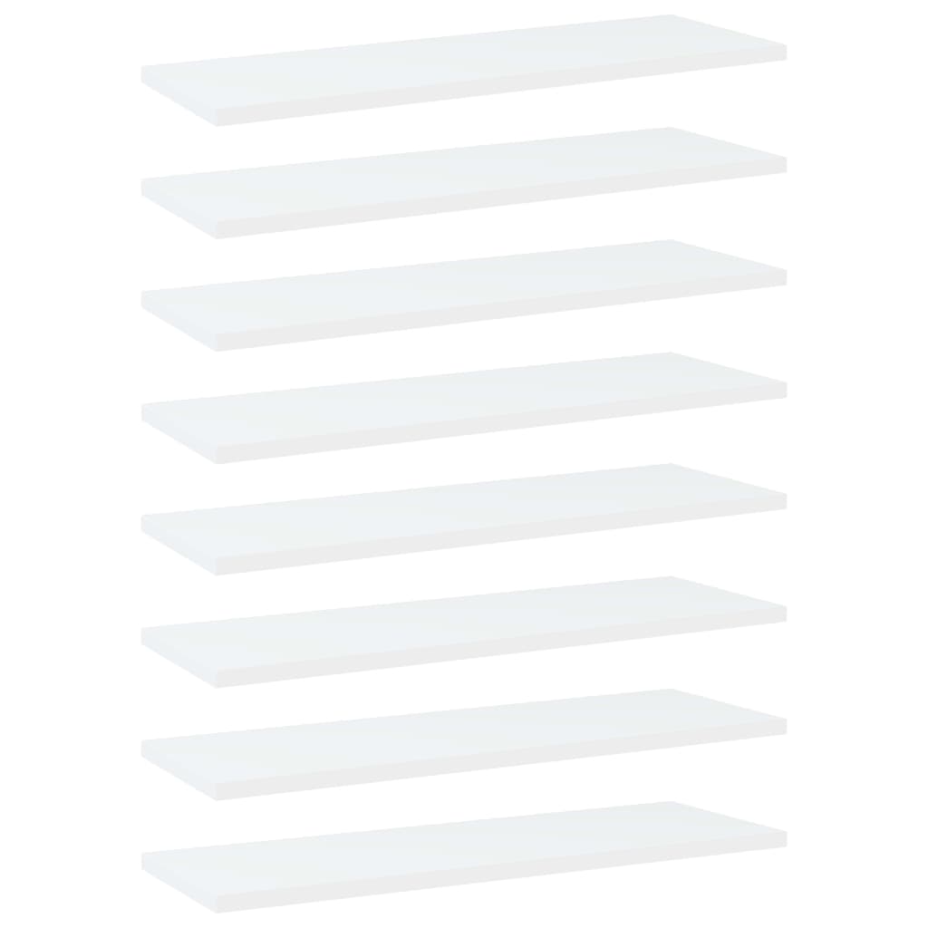 Wandschappen 8 st 60x20x1,5 cm bewerkt hout wit is nu te koop bij PeponiXL, paradijselijk wonen!