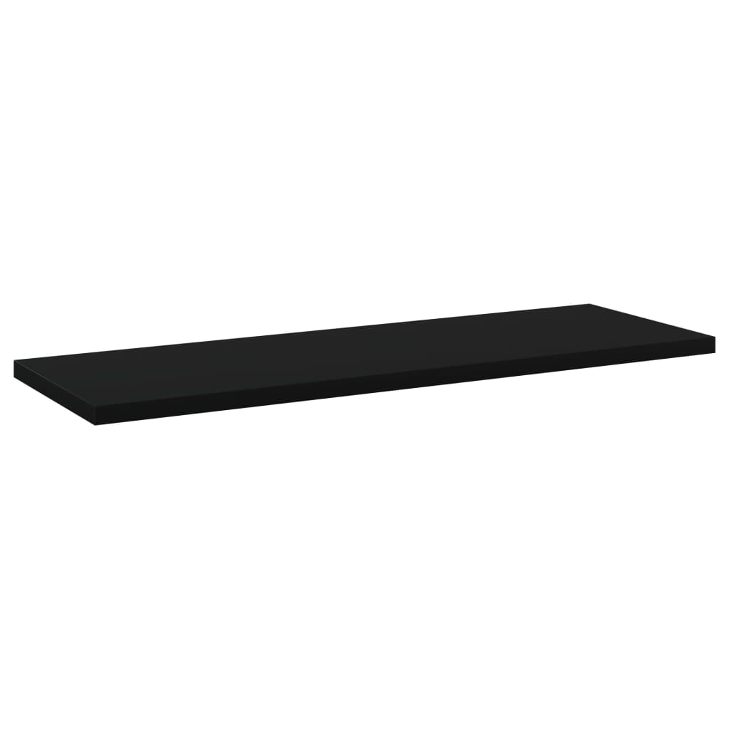 Wandschappen 4 st 60x20x1,5 cm spaanplaat zwart is nu te koop bij PeponiXL, paradijselijk wonen!