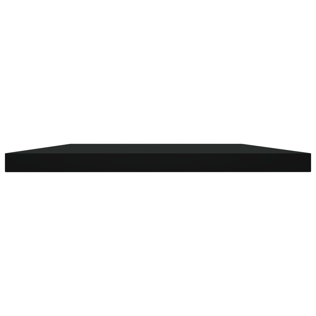 Wandschappen 4 st 60x20x1,5 cm spaanplaat zwart is nu te koop bij PeponiXL, paradijselijk wonen!