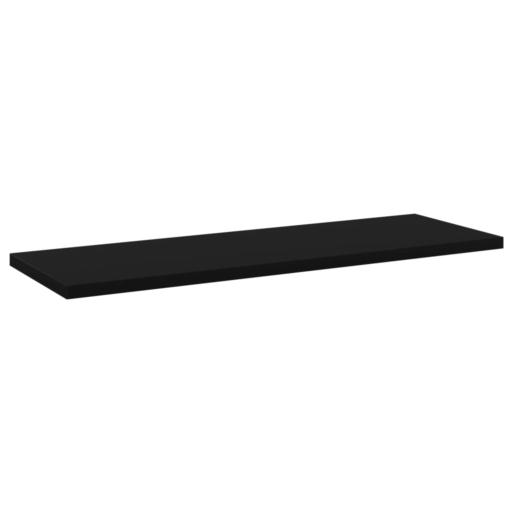 Wandschappen 8 st 60x20x1,5 cm spaanplaat zwart is nu te koop bij PeponiXL, paradijselijk wonen!
