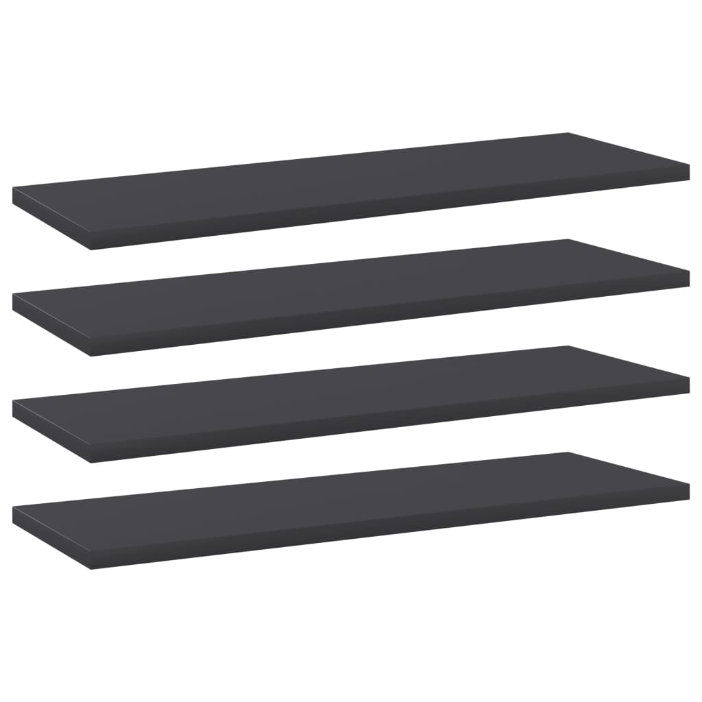 Wandschappen 4 st 60x20x1,5 cm spaanplaat grijs is nu te koop bij PeponiXL, paradijselijk wonen!