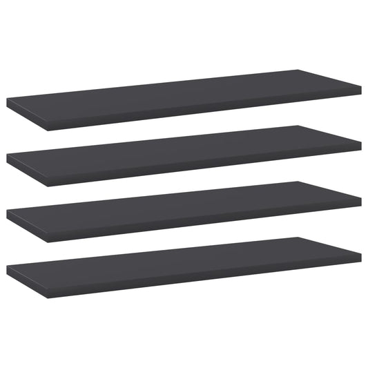Wandschappen 4 st 60x20x1,5 cm spaanplaat grijs is nu te koop bij PeponiXL, paradijselijk wonen!