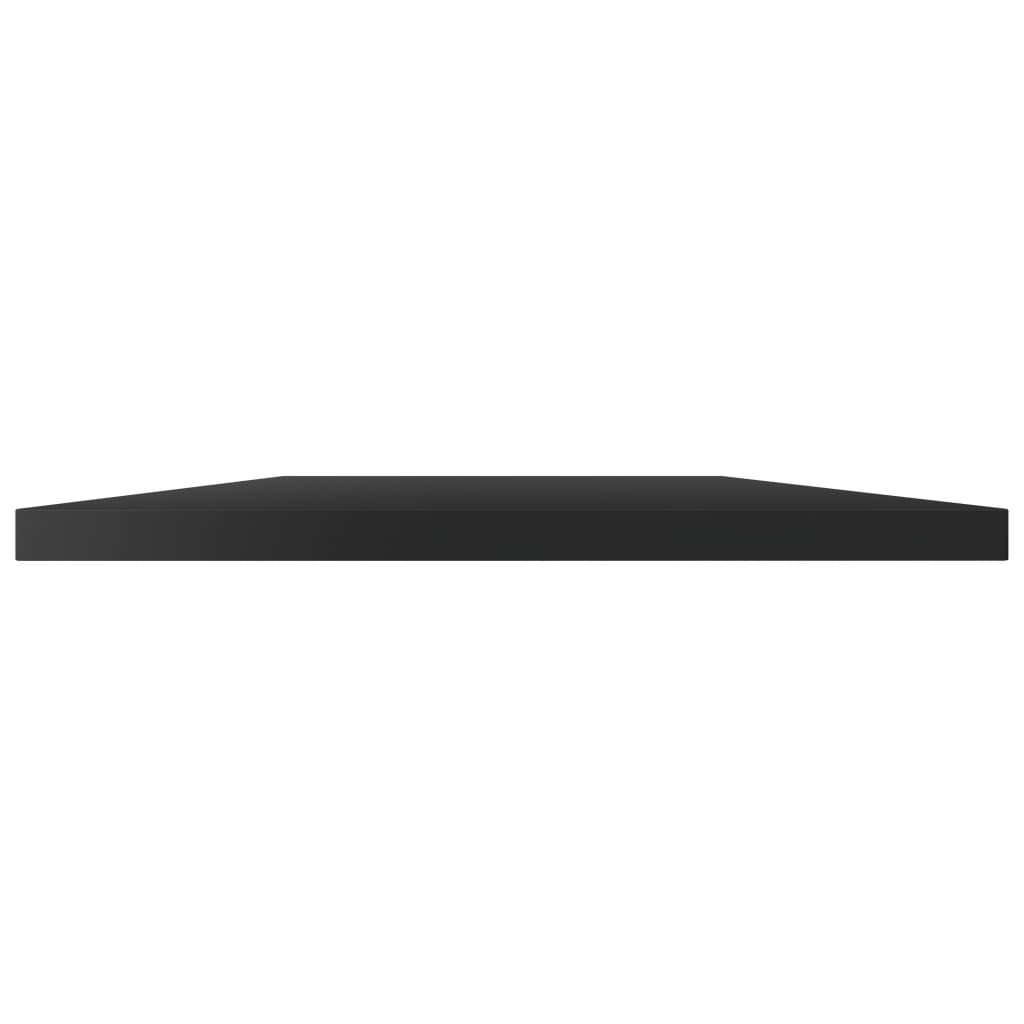 Wandschappen 4 st 60x20x1,5 cm spaanplaat hoogglans zwart is nu te koop bij PeponiXL, paradijselijk wonen!
