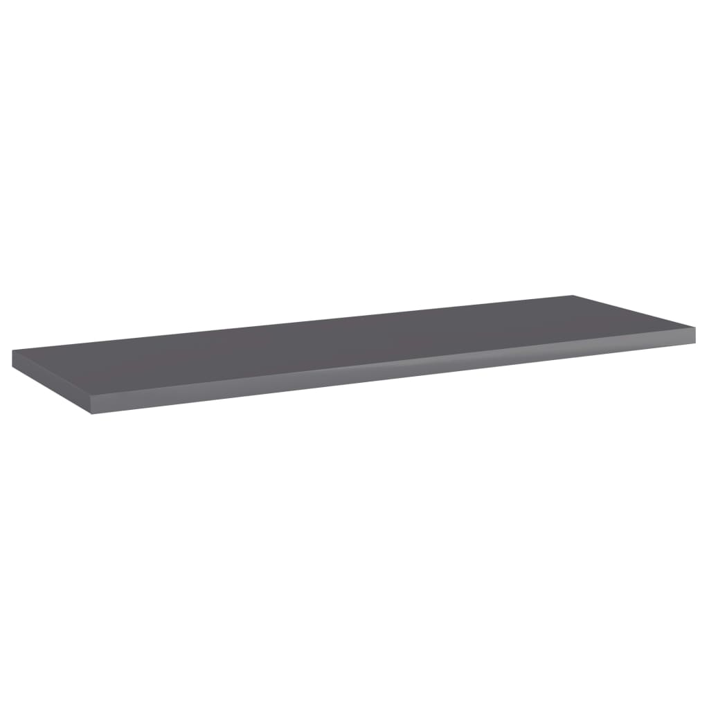 Wandschappen 4 st 60x20x1,5 cm spaanplaat hoogglans grijs is nu te koop bij PeponiXL, paradijselijk wonen!