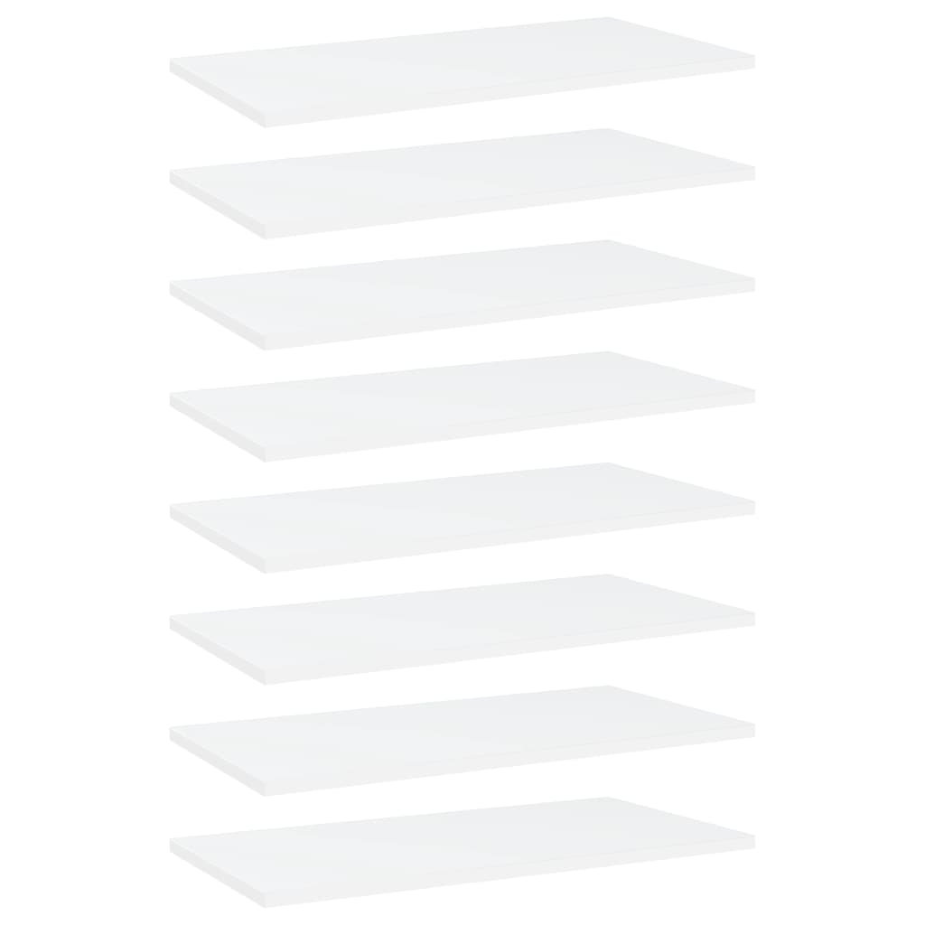 Wandschappen 8 st 60x30x1,5 cm spaanplaat wit is nu te koop bij PeponiXL, paradijselijk wonen!