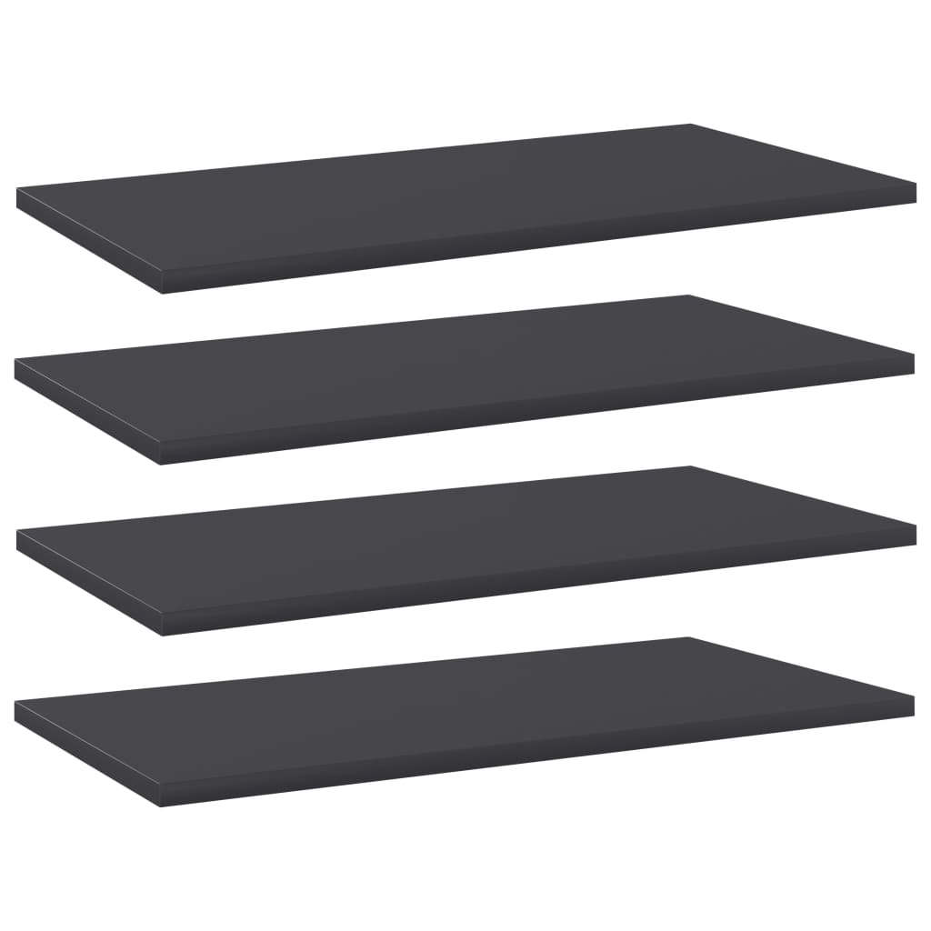 Wandschappen 4 st 60x30x1,5 cm spaanplaat grijs is nu te koop bij PeponiXL, paradijselijk wonen!