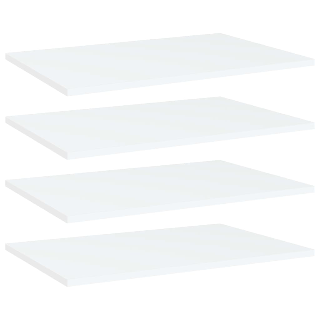 Wandschappen 4 st 60x40x1,5 cm bewerkt hout wit is nu te koop bij PeponiXL, paradijselijk wonen!