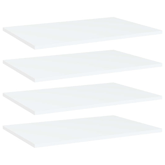 Wandschappen 4 st 60x40x1,5 cm bewerkt hout wit is nu te koop bij PeponiXL, paradijselijk wonen!