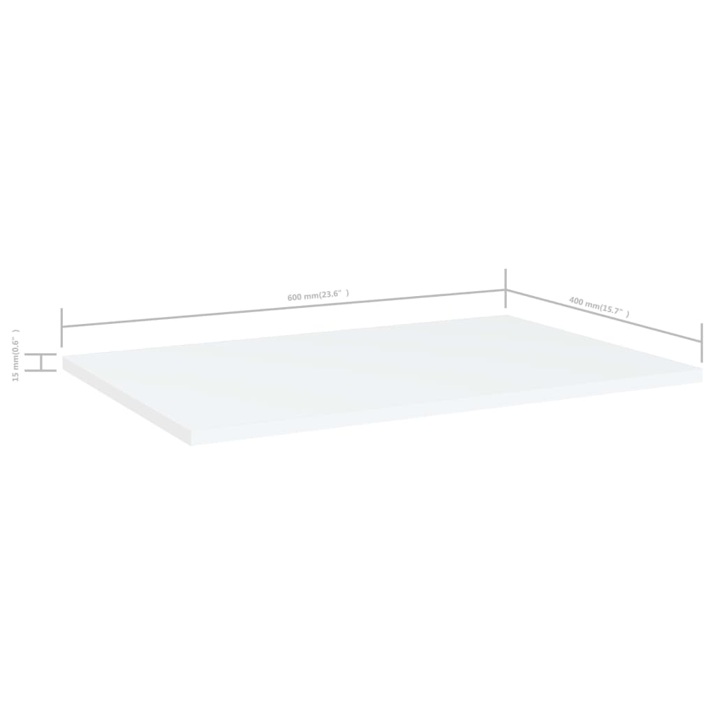 Wandschappen 4 st 60x40x1,5 cm bewerkt hout wit is nu te koop bij PeponiXL, paradijselijk wonen!