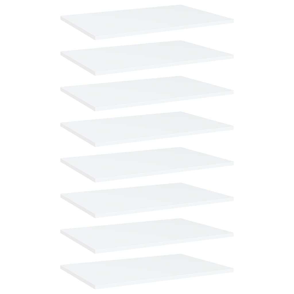 Wandschappen 8 st 60x40x1,5 cm spaanplaat wit is nu te koop bij PeponiXL, paradijselijk wonen!