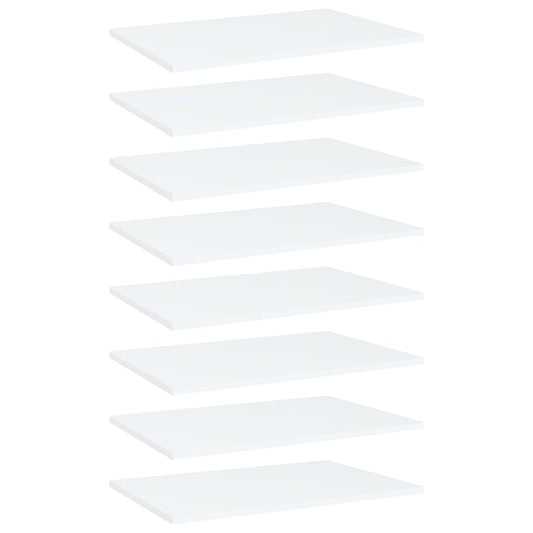 Wandschappen 8 st 60x40x1,5 cm spaanplaat wit is nu te koop bij PeponiXL, paradijselijk wonen!