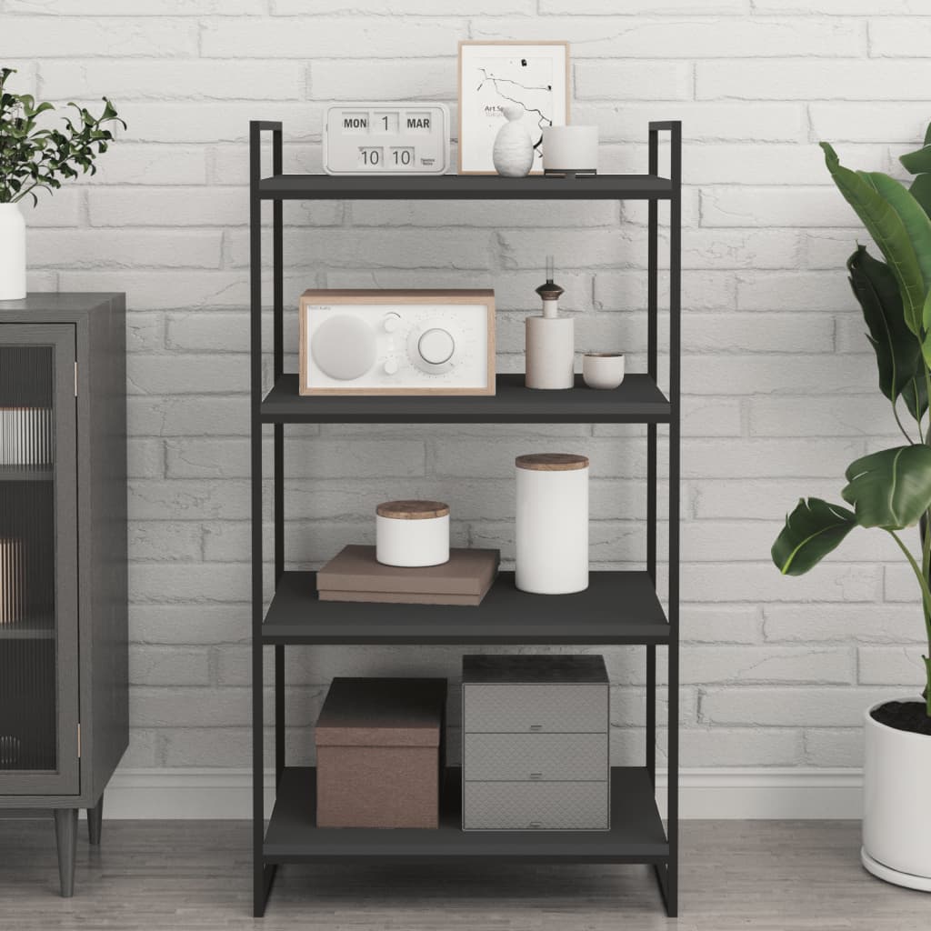 Wandschappen 4 st 60x40x1,5 cm spaanplaat grijs is nu te koop bij PeponiXL, paradijselijk wonen!