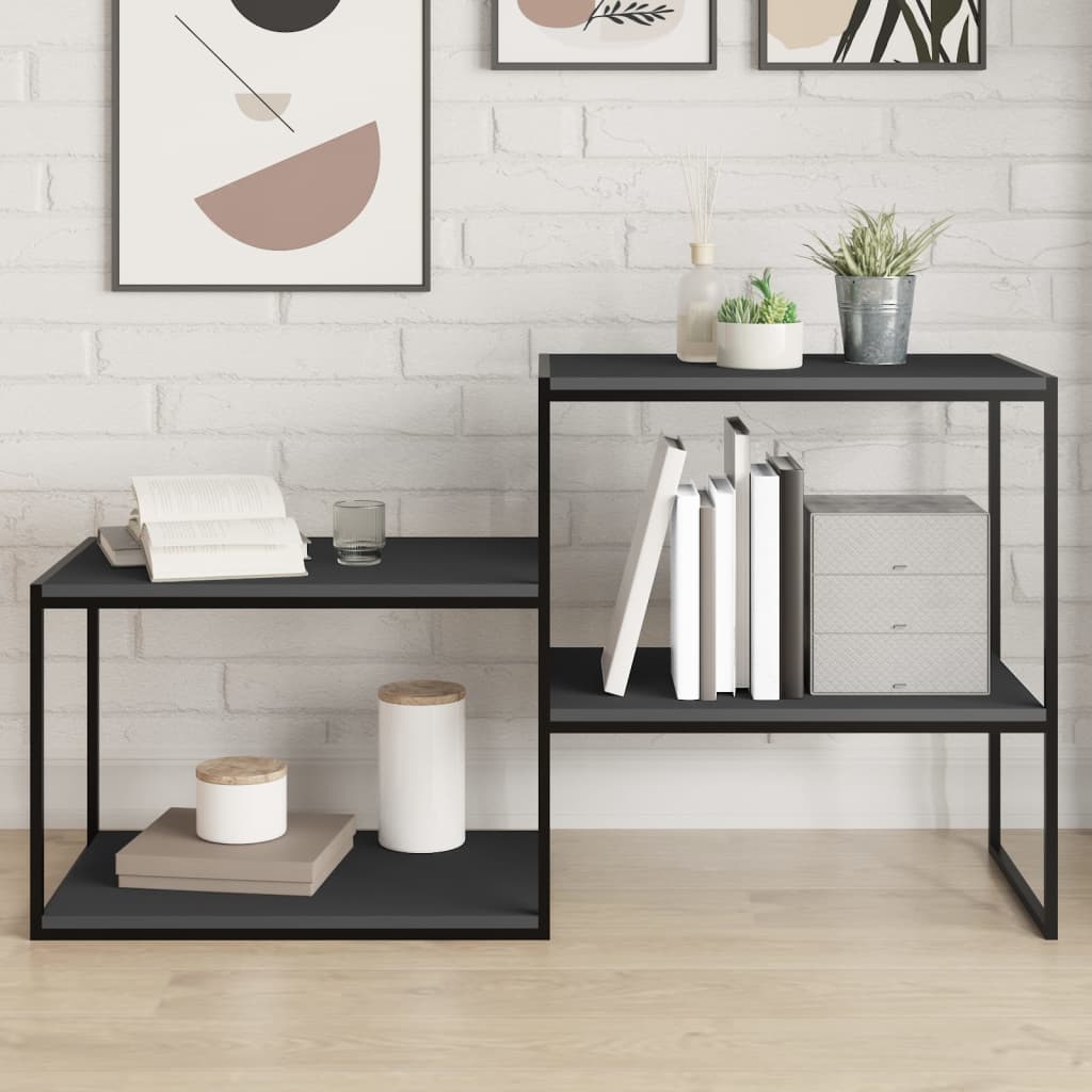 Wandschappen 4 st 60x40x1,5 cm spaanplaat grijs is nu te koop bij PeponiXL, paradijselijk wonen!