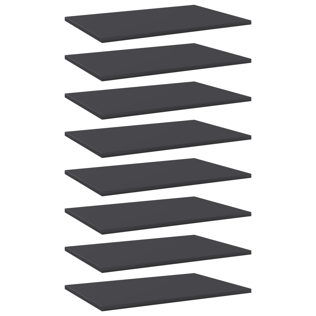 Wandschappen 8 st 60x40x1,5 cm spaanplaat grijs is nu te koop bij PeponiXL, paradijselijk wonen!