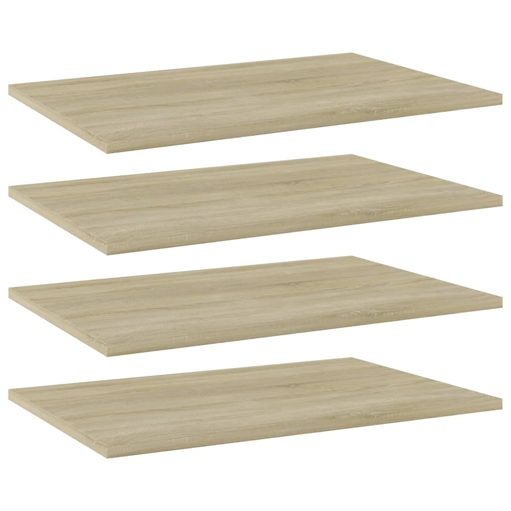 Wandschappen 4 st 60x40x1,5 cm bewerkt hout sonoma eikenkleurig is nu te koop bij PeponiXL, paradijselijk wonen!