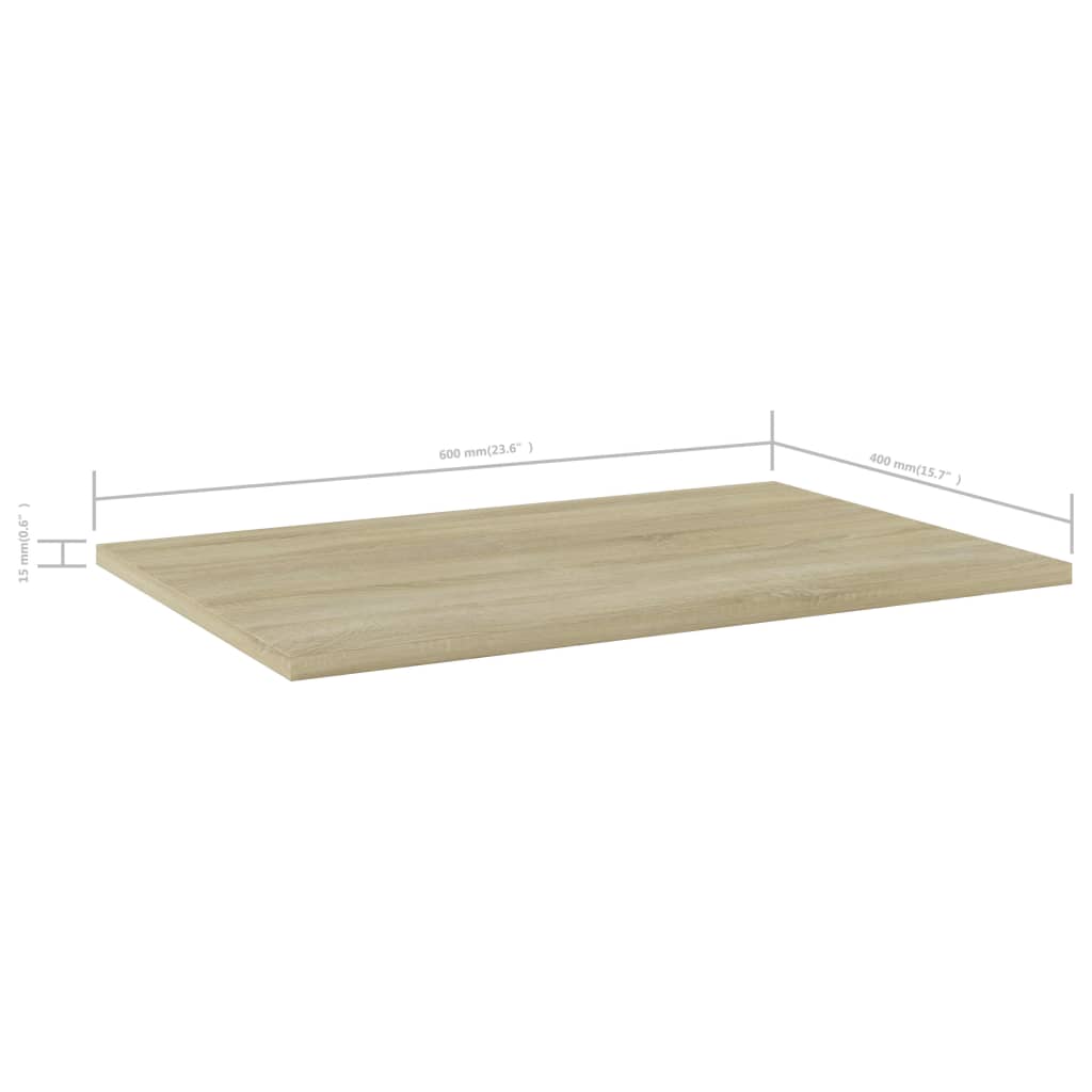 Wandschappen 4 st 60x40x1,5 cm bewerkt hout sonoma eikenkleurig is nu te koop bij PeponiXL, paradijselijk wonen!