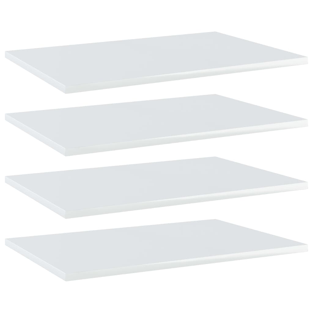 Wandschappen 4 st 60x40x1,5 cm bewerkt hout hoogglans wit is nu te koop bij PeponiXL, paradijselijk wonen!