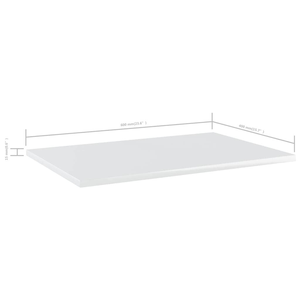 Wandschappen 4 st 60x40x1,5 cm bewerkt hout hoogglans wit is nu te koop bij PeponiXL, paradijselijk wonen!