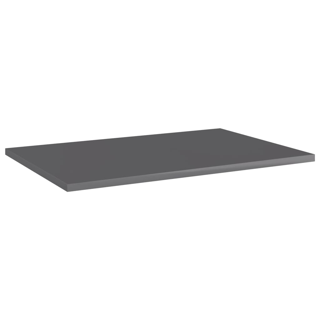 Wandschappen 4 st 60x40x1,5 cm spaanplaat hoogglans grijs is nu te koop bij PeponiXL, paradijselijk wonen!