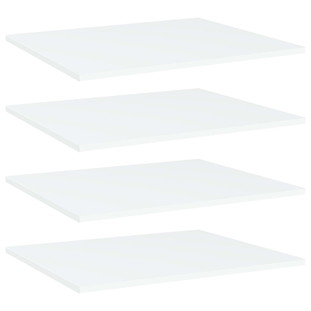 Wandschappen 4 st 60x50x1,5 cm bewerkt hout wit is nu te koop bij PeponiXL, paradijselijk wonen!
