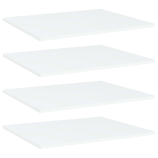 Wandschappen 4 st 60x50x1,5 cm bewerkt hout wit is nu te koop bij PeponiXL, paradijselijk wonen!