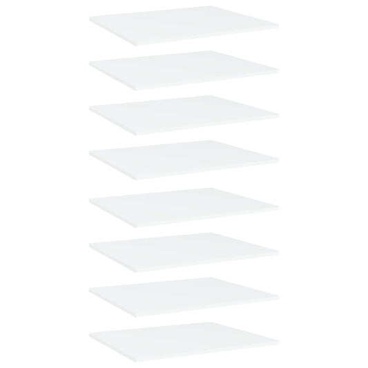 Wandschappen 8 st 60x50x1,5 cm spaanplaat wit is nu te koop bij PeponiXL, paradijselijk wonen!