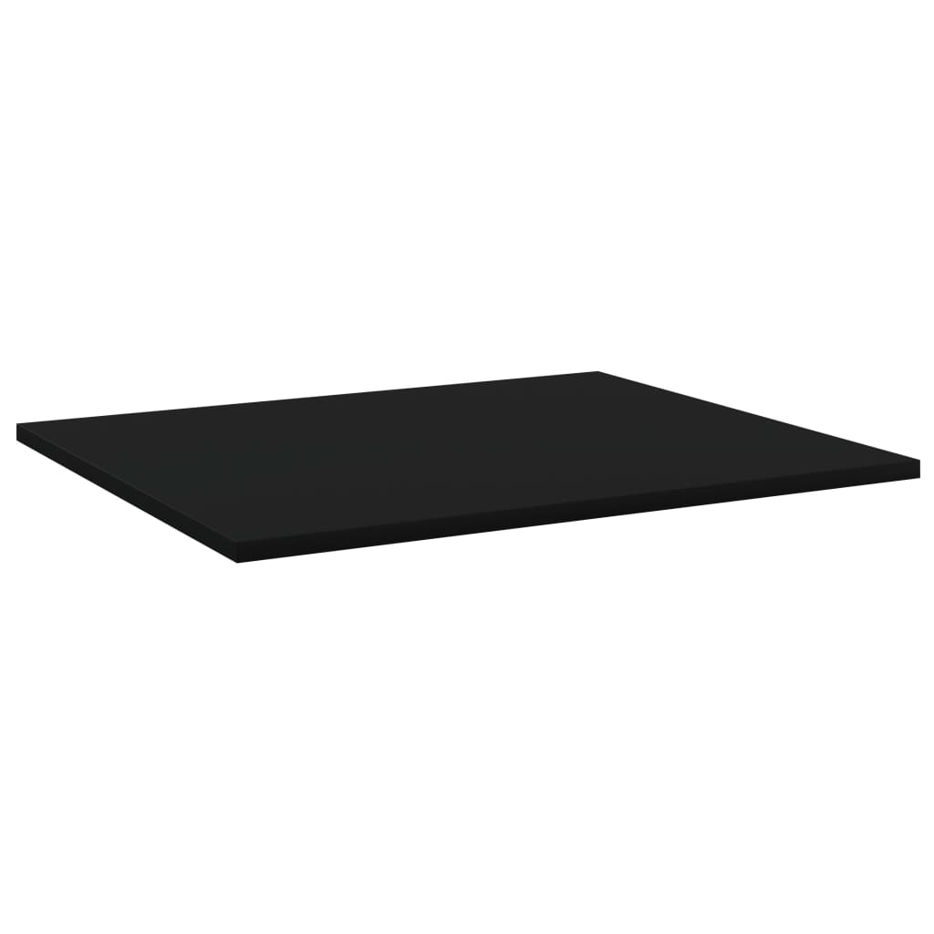Wandschappen 4 st 60x50x1,5 cm bewerkt hout zwart is nu te koop bij PeponiXL, paradijselijk wonen!