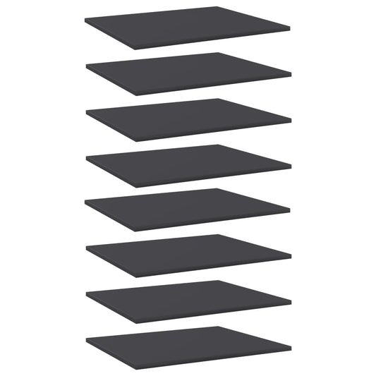 Wandschappen 8 st 60x50x1,5 cm bewerkt hout grijs is nu te koop bij PeponiXL, paradijselijk wonen!