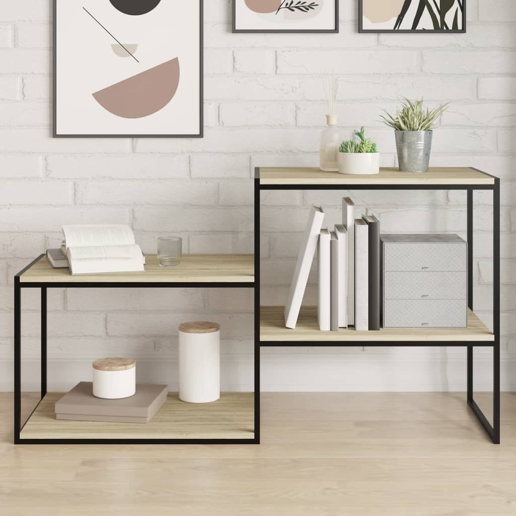 Wandschappen 8 st 60x50x1,5 cm spaanplaat sonoma eikenkleurig is nu te koop bij PeponiXL, paradijselijk wonen!