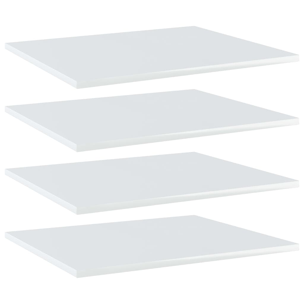 Wandschappen 4 st 60x50x1,5 cm bewerkt hout hoogglans wit is nu te koop bij PeponiXL, paradijselijk wonen!
