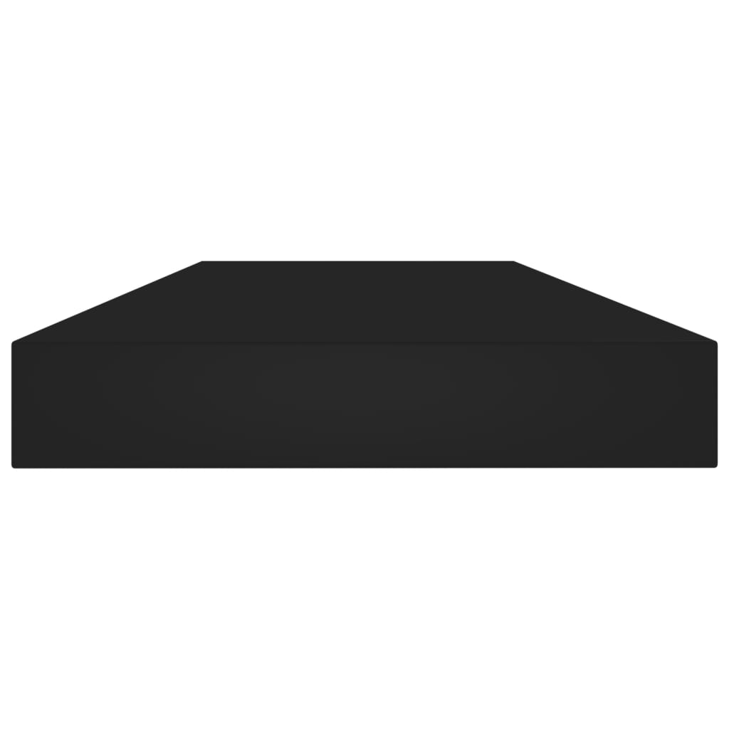 Wandschappen 4 st 80x10x1,5 cm spaanplaat zwart is nu te koop bij PeponiXL, paradijselijk wonen!