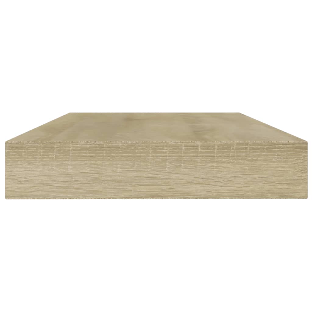 Wandschappen 8 st 80x10x1,5 cm spaanplaat sonoma eikenkleurig is nu te koop bij PeponiXL, paradijselijk wonen!