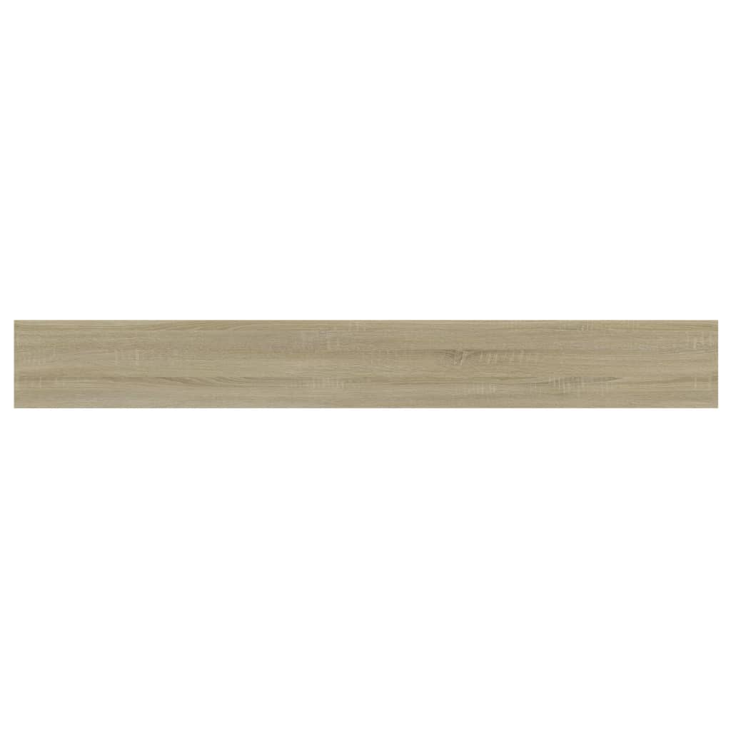 Wandschappen 8 st 80x10x1,5 cm spaanplaat sonoma eikenkleurig is nu te koop bij PeponiXL, paradijselijk wonen!